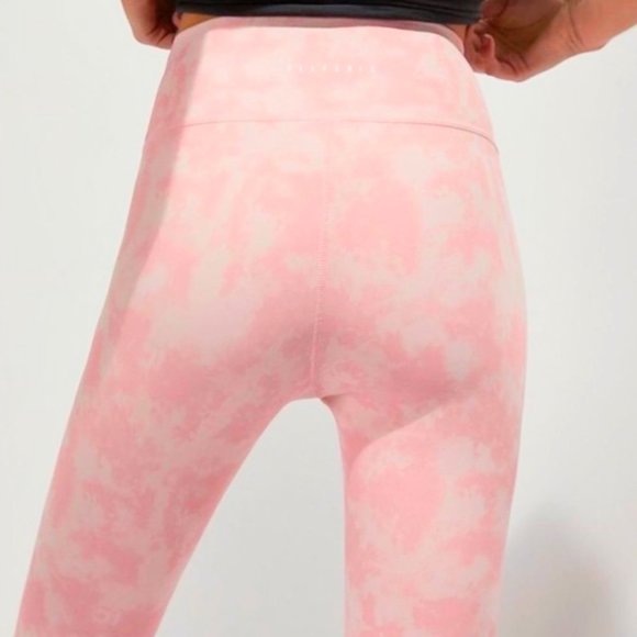 All Fenix Blush Pink Tie Dye 7/8 Ankle Leggings - Picture 3 of 9